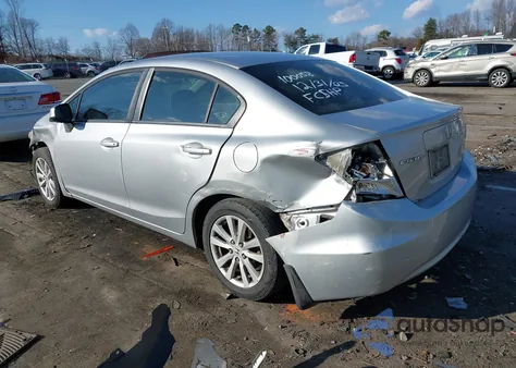 2012 Honda Civic Ex из США, поврежденный, VIN 19XFB2F82CE100058